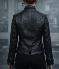 Control Jesse Faden Black Leather Jacket-Back