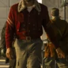 Fallout S02 Aaron Moten Red Suede Jacket-Front