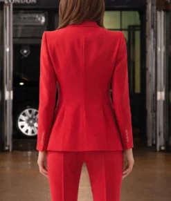 Kate Middleton Red Blazer-Back