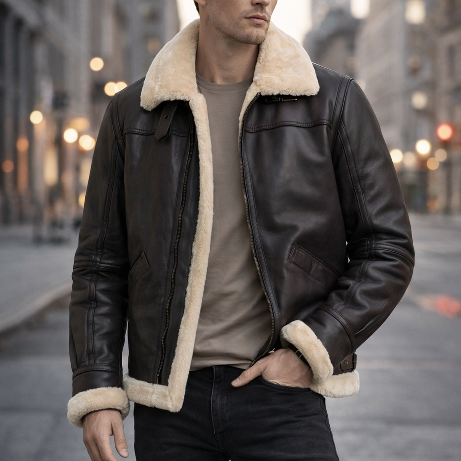 Men's Aviator Leather Jackets