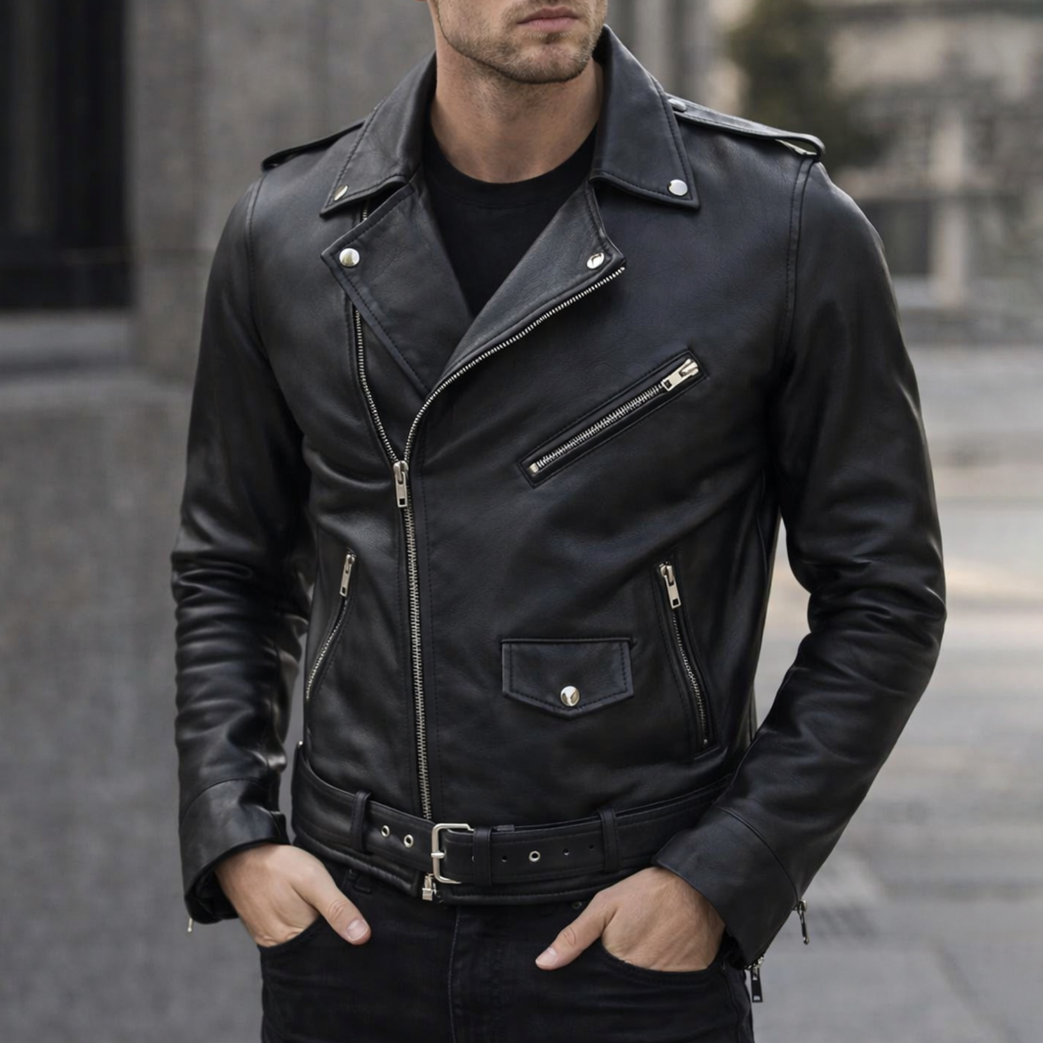 Men's Biker Leather Jackets