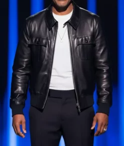 Mike Epps Delusional Black Bomber Jacket-Front