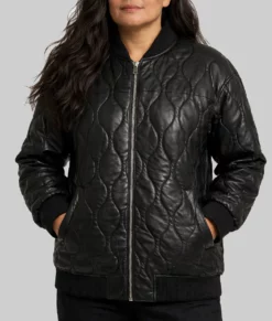 Sunny Nights Rachel House Quilted Leather Jacket-Front