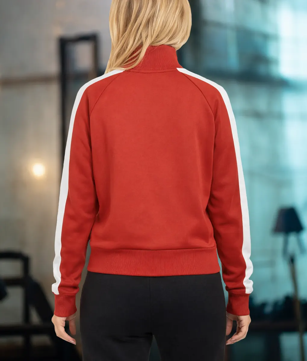 Vanished Kaley Cuoco Orange Track Jacket-Back