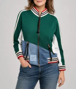 Shrinking Christa Miller Track Jacket-Front
