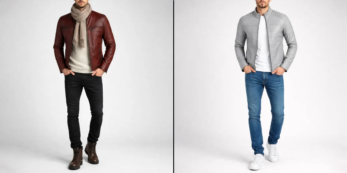 how to wear a biker jacket men