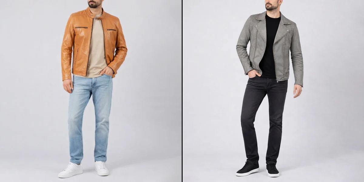 how to wear a biker jacket men