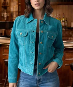 Happys Place S02 Reba McEntire Suede Jacket-Front