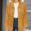 Real Housewives Of Beverly Hills Rachel Zoe Suede Jacket-Front