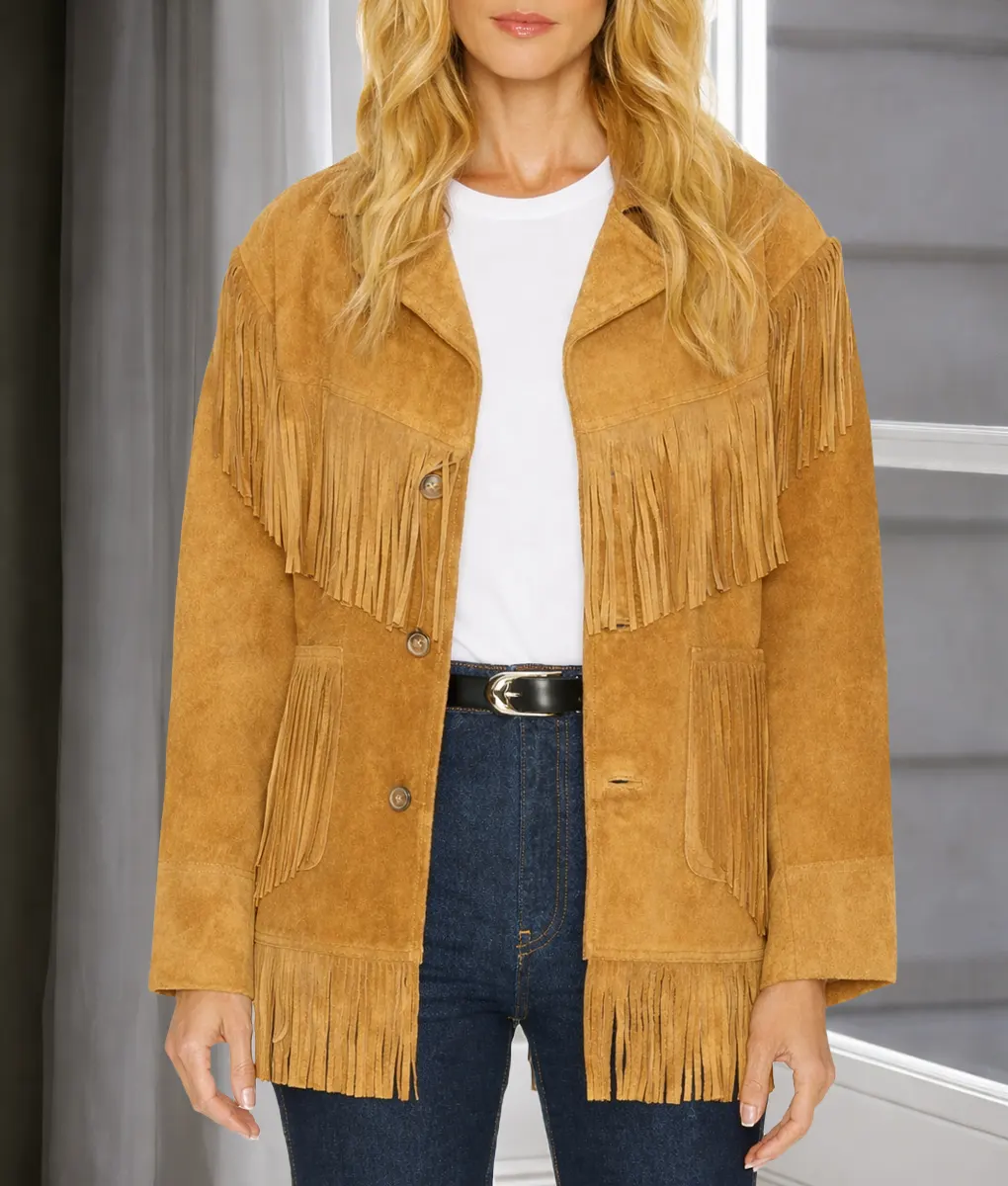 Real Housewives Of Beverly Hills Rachel Zoe Suede Jacket-Front