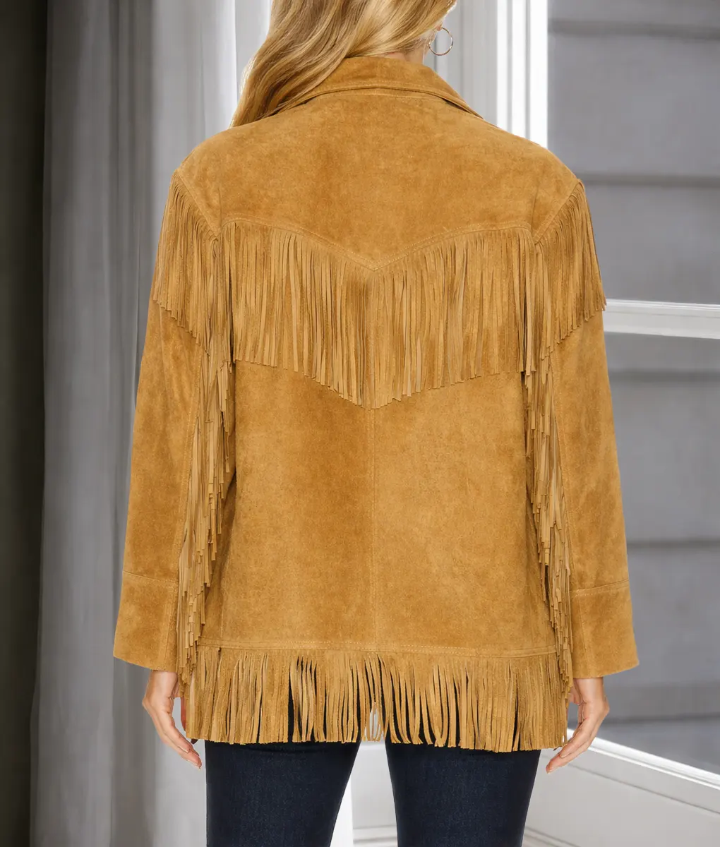 Real Housewives Of Beverly Hills Rachel Zoe Suede Jacket-Back