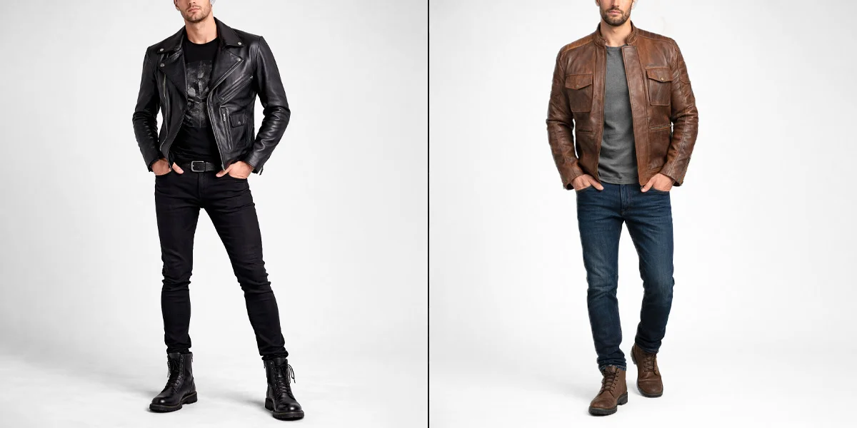 how to wear a biker jacket men