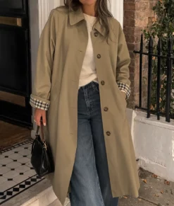 Rooster Charly Clive Cotton Trench Coat-Front