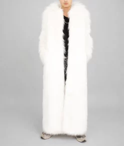 Sebastian Men's White Fur Coat-Front