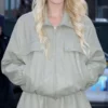Sophie Cunningham Green Bomber Jacket-Front