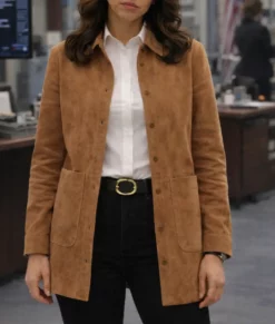 The Rookie Alyssa Diaz Suede Jacket-Front