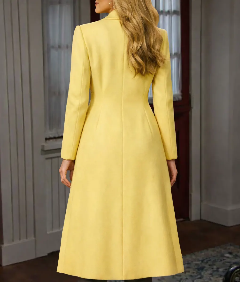 The Young And The Restless Sharon Case Yellow Coat-Back