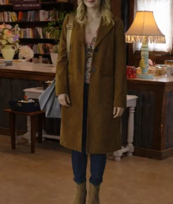 A Season to Blossom Emily Tennant Brown Coat-Front