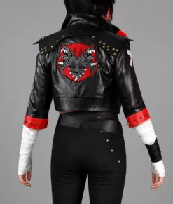 Arcane Season 2 Vi Studded Leather Jacket-Back