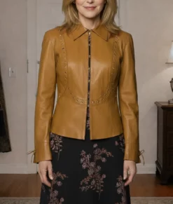 Big Mistakes Laurie Metcalf Brown Jacket-Front