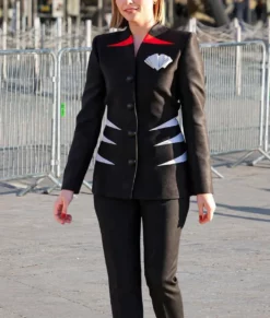 Chloë Grace Moretz Black Blazer-Front