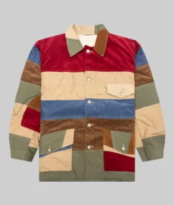Euphoria S03 Zendaya Patchwork Jacket-Front