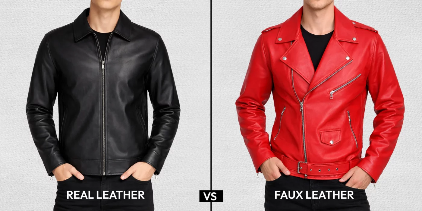 leather jacket vs faux leather
