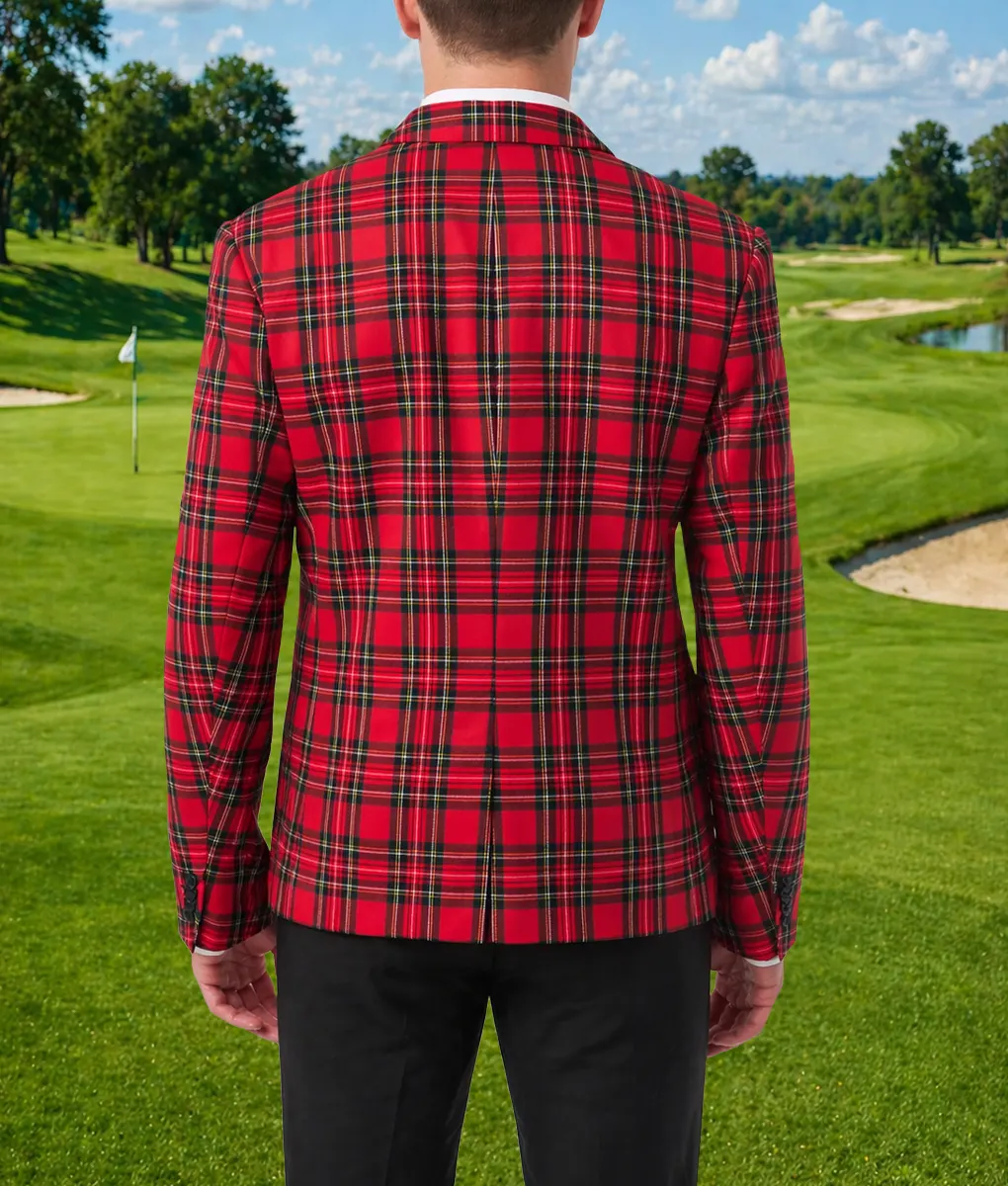 Matt Fitzpatrick Checkered Blazer-Back