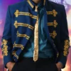 Michael Jaafar Jackson Blue Blazer-Front