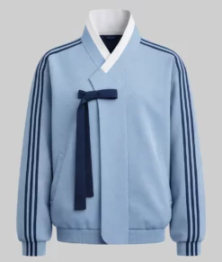 Stray Kids x Hanbok Wrap Jacket-Blue