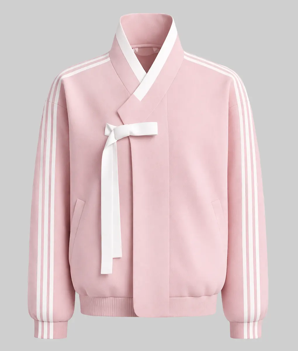 Stray Kids x Hanbok Wrap Jacket-Pink
