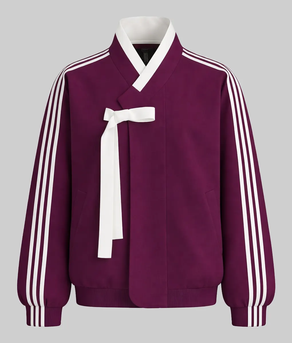 Stray Kids x Hanbok Wrap Jacket-Purple