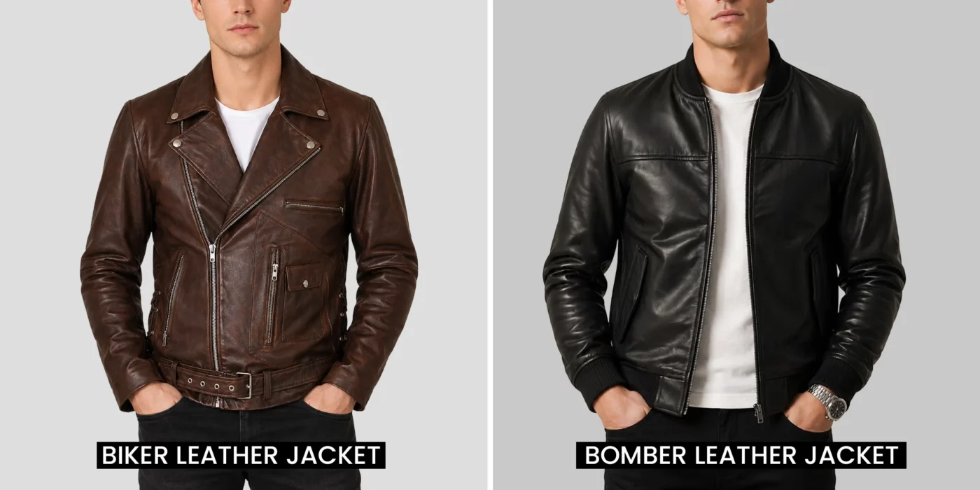 biker jacket vs bomber jacket