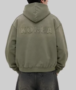 BTS WORLD TOUR IN TOKYO クロップドパーカー BTS World Tour Korea Green Hoodie | NYC Jackets