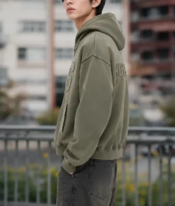 BTS World Tour Korea Green Hoodie-Side