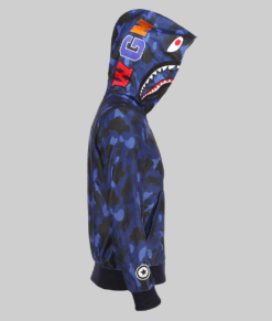 Blue Bape Hoodie-Side