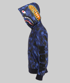 Blue Bape Hoodie-Side