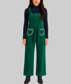 Girl Meets Farm S15 Molly Yeh Heart Pocket Jumpsuit-Front