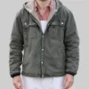 Here Comes The Flood Robert Pattinson Cotton Jacket-Front