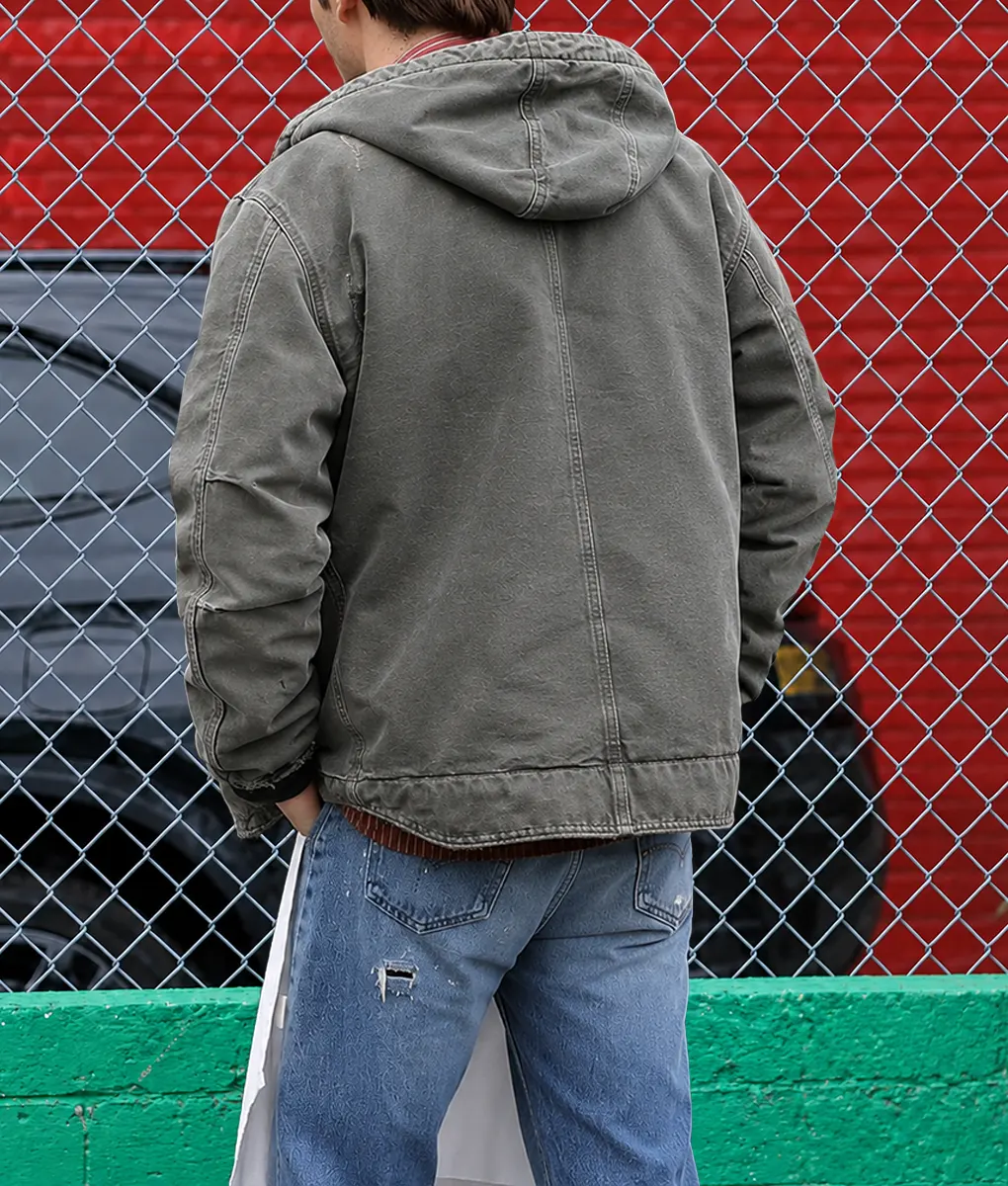 Here Comes The Flood Robert Pattinson Cotton Jacket-Back