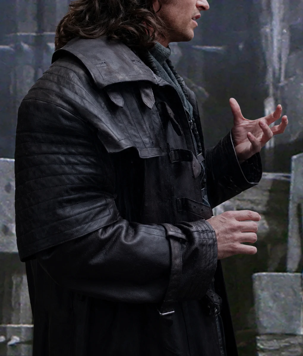 Hugh Jackman Van Helsing Black Leather Coat | NYC Jackets