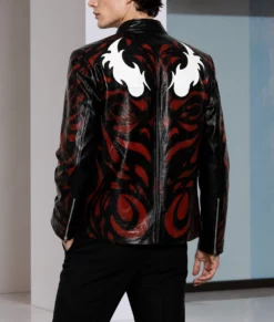 Mens Maximum Carnage Leather Jacket-Back