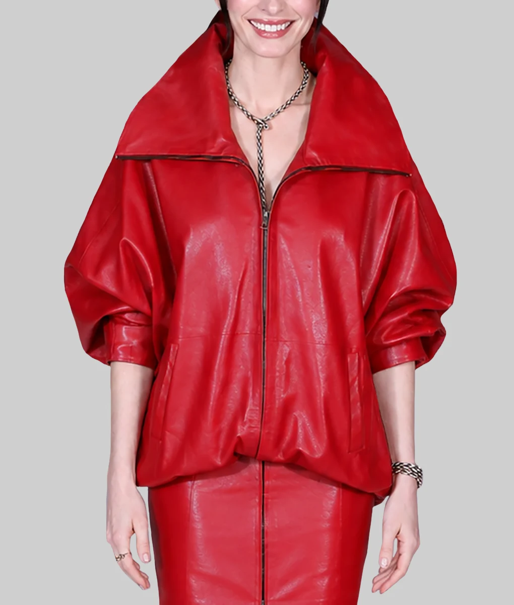 Seoul Premiere Devil Wears Prada 2 Red Jacket-Front