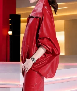 Seoul Premiere Devil Wears Prada 2 Red Jacket-Side