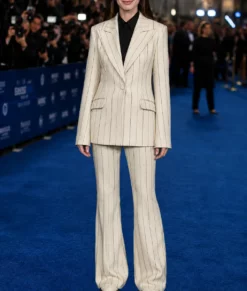 The Devil Wears Prada 2 Anne Hathaway Ivory 2 Piece Suit-Front