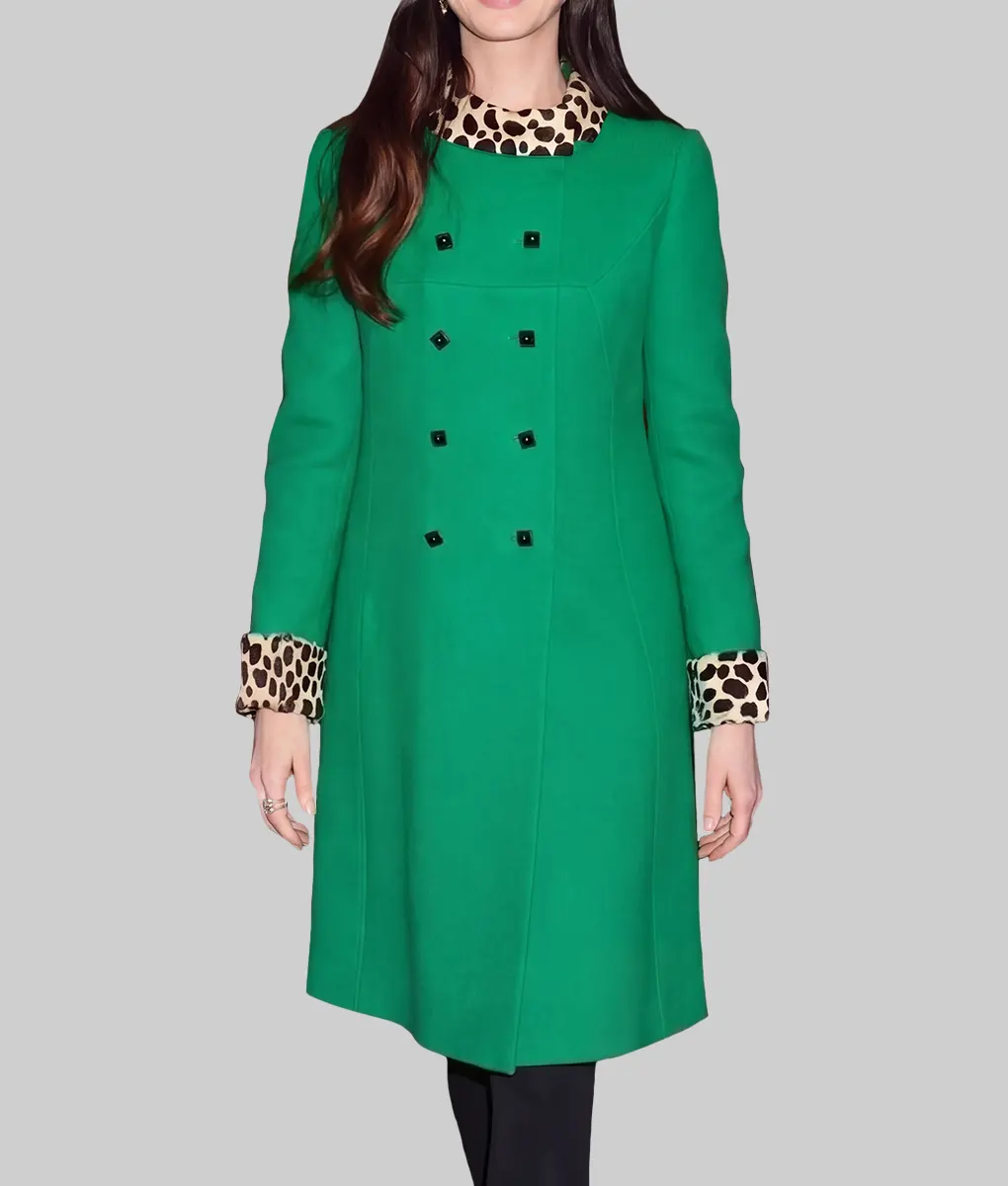 Anne Hathaway The Devil Wears Prada Andy Sachs Green Coat | NYC
