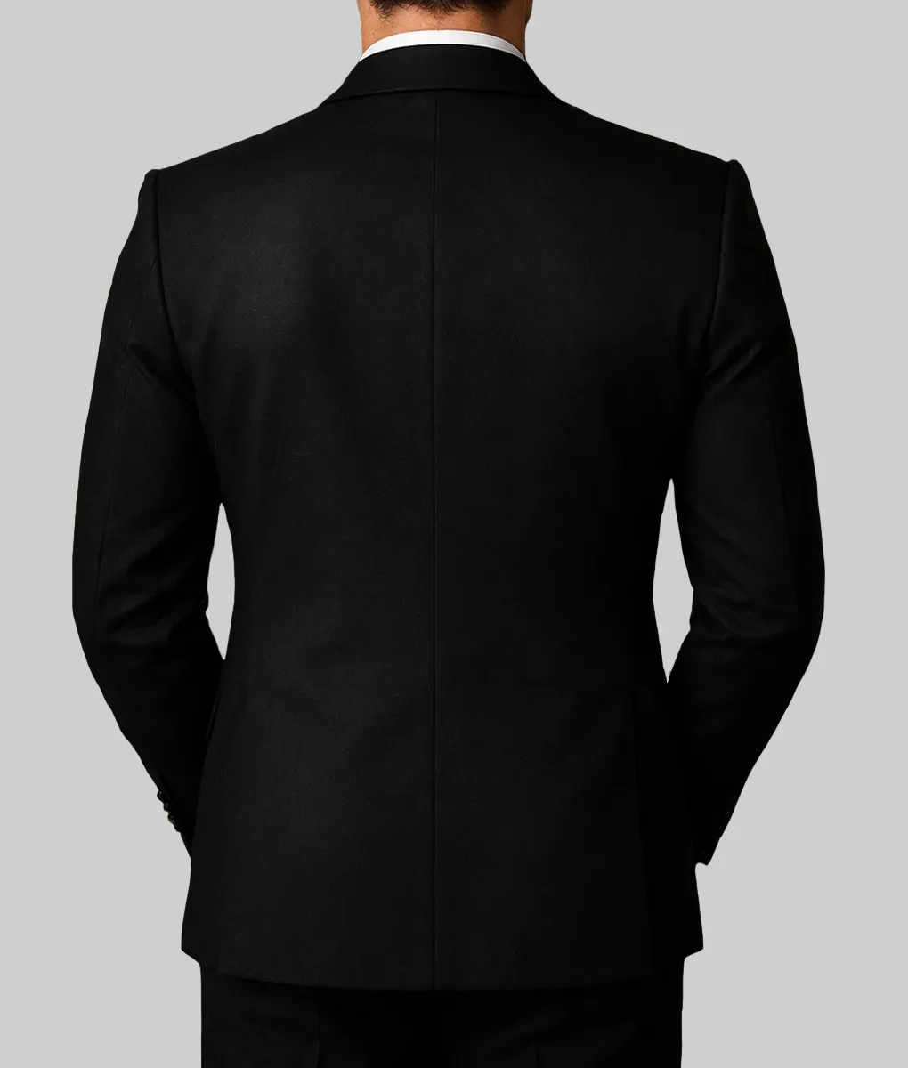 The Great Gatsby Leonardo DiCaprio Black Tuxedo-Back