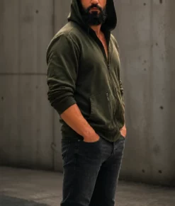 The Punisher One Last Kill Jon Bernthal Green Hoodie-Side