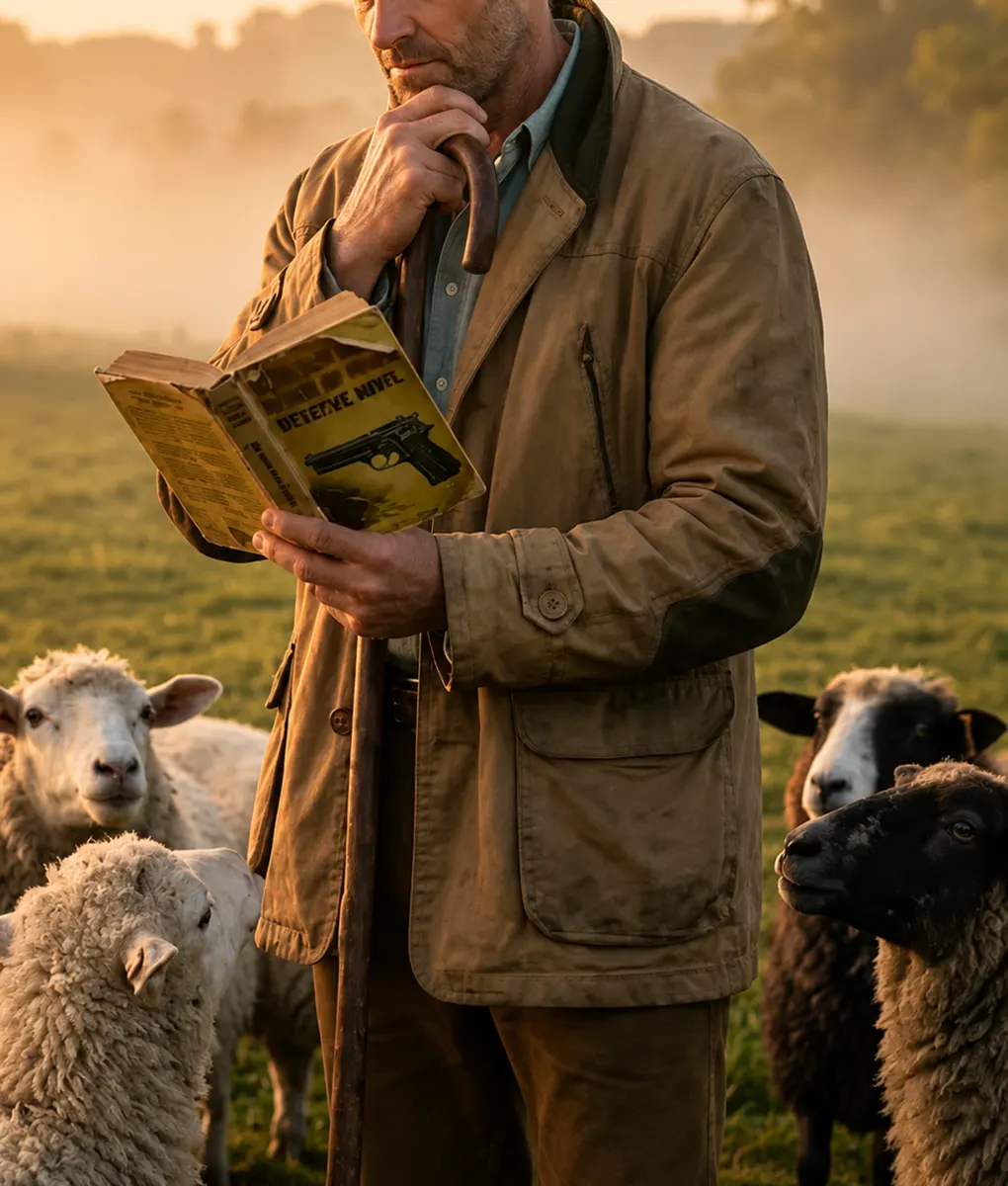 The Sheep Detectives Hugh Jackman Cotton Jacket-Side