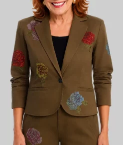 The View 2026 Joy Behar Floral Embellished Blazer-Front